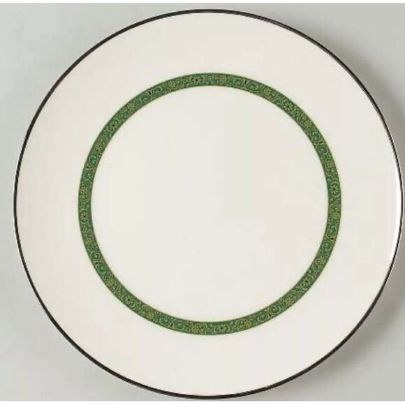 NORITAKE IVORY CHINA MYRTA 8 1/4” SALAD / DESSERT PLATE 7018 BREEN PLATINUM - Picture 1 of 4